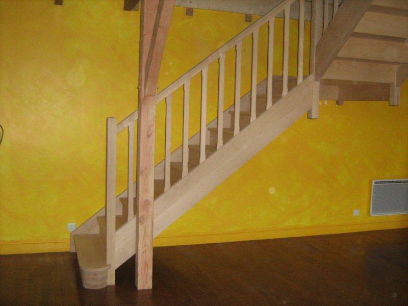 Escalier en hêtre